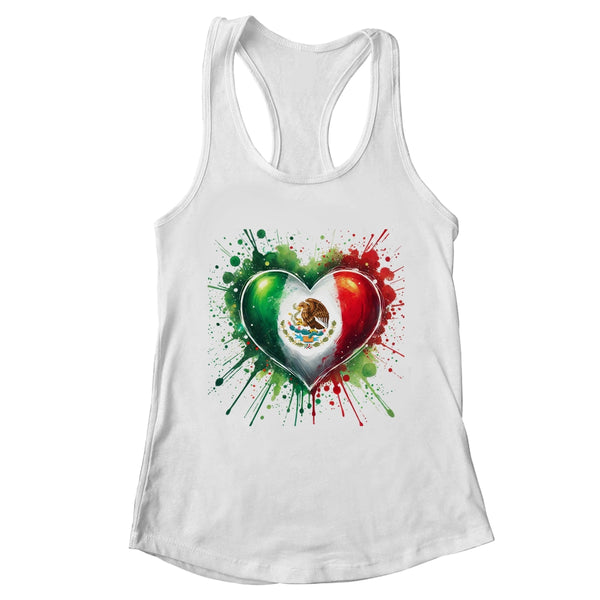 Mexico Heart Patriotic Mexico Flag Mexican Design Women Men Women s Ideal Racerback Tank White 600x.jpg