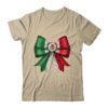 Coquette Bow Mexican Flag Mexico Design For Women Girls Classic T Shirt Sand 600x.jpg
