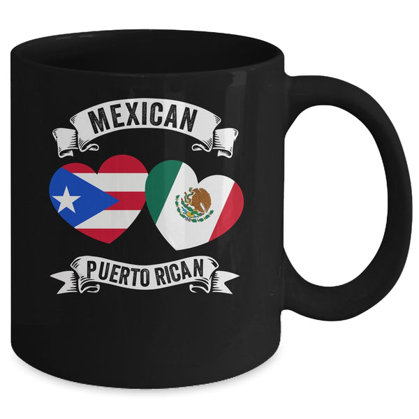 Puerto Rican Mexican Flag Mexirican Half Puerto Rico Mexico Mug 11oz Mug Black back 600x.jpg