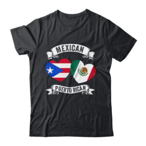 Puerto Rican Mexican Flag Mexirican Half Puerto Rico Mexico Classic T Shirt Black 600x.jpg