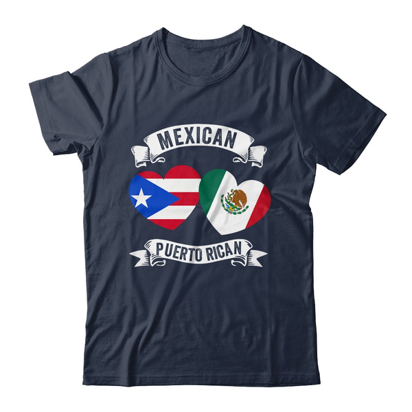 Puerto Rican Mexican Flag Mexirican Half Puerto Rico Mexico Classic T Shirt Navy 600x.jpg