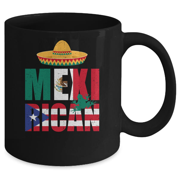 Puerto Rican Mexican Mexirican Half Puerto Rico Mexico Flag Mug 11oz Mug Black back 600x.jpg