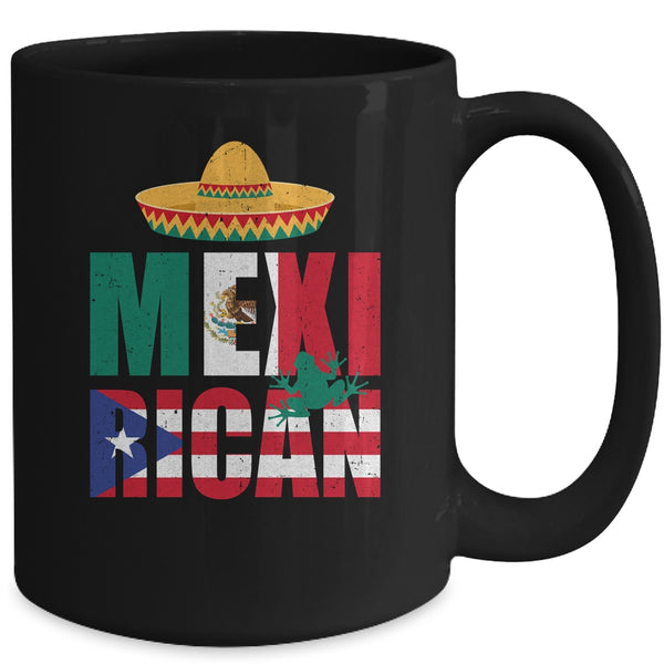 Puerto Rican Mexican Mexirican Half Puerto Rico Mexico Flag Mug 15oz Mug Black back 600x.jpg