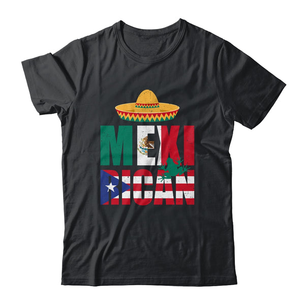 Puerto Rican Mexican Mexirican Half Puerto Rico Mexico Flag Classic T Shirt Black 600x.jpg