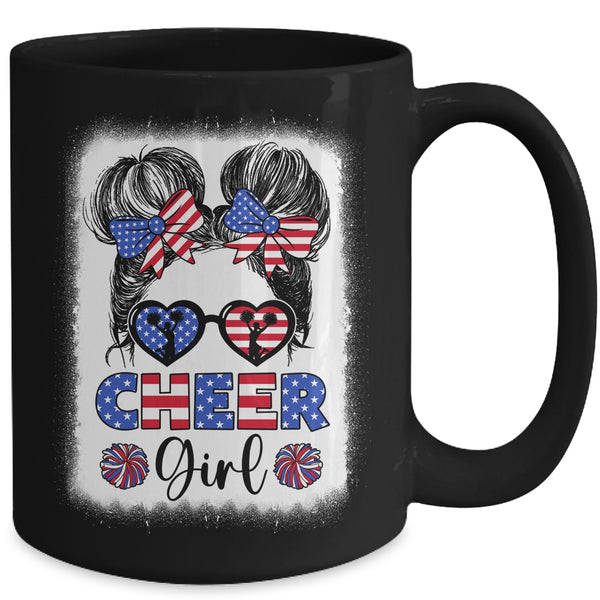 American Flag Cheer Girl 4th July USA Patriotic Cheerleader Mug 15oz Mug Black back 600x.jpg