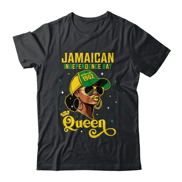 Jamaican Queen Independence Day 1962 Jamaican Girl Women Classic T Shirt Black 600x.jpg