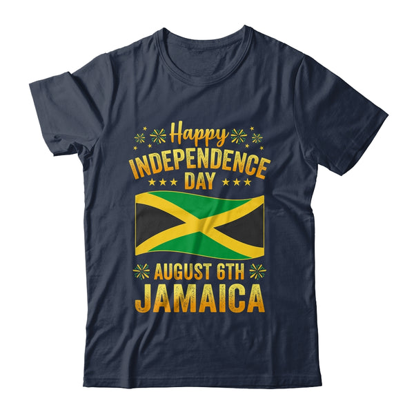 Proud Jamaican Happy Independence Day Jamaica 1962 Men Women Classic T Shirt Navy 600x.jpg