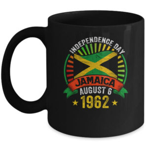 Proud Jamaican Independence Day Jamaica 1962 Men Women Kids Mug 11oz Mug Black front 600x.jpg
