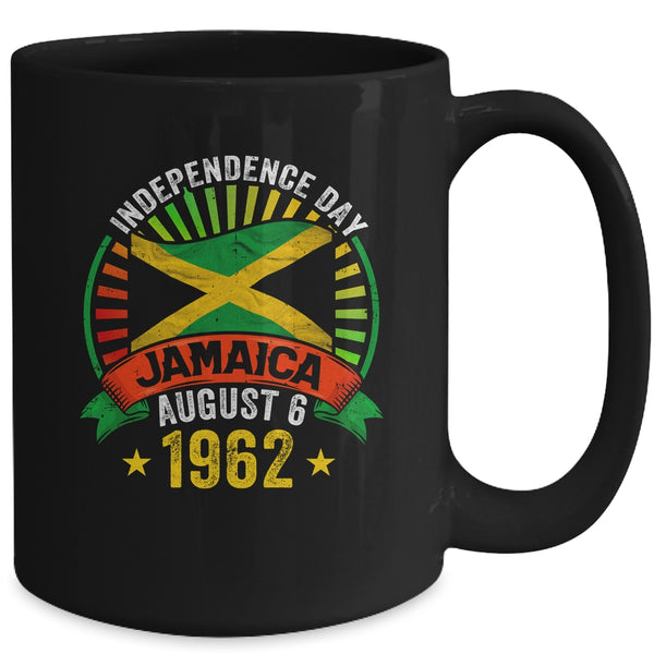 Proud Jamaican Independence Day Jamaica 1962 Men Women Kids Mug 15oz Mug Black back 600x.jpg