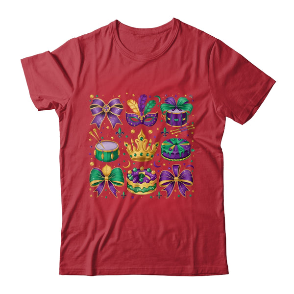 Mardi Gras Coquette Mardi Beads Louisiana Festival Design Shirt Sweatshirt Classic T Shirt Red 600x.jpg