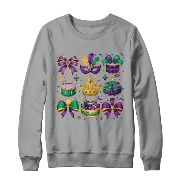 Mardi Gras Coquette Mardi Beads Louisiana Festival Design Shirt Sweatshirt Crewneck Sweatshirt Sport Grey 600x.jpg