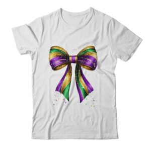 Mardi Gras Coquette Bow Louisiana New Orleans Carnival Shirt Tank Top Classic T Shirt White 600x.jpg