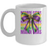 Mardi Gras Coquette Bow Louisiana Festival Carnival Girls Mug 11oz Mug White front 600x.jpg