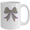 Coquette Bow Mardi Gras Festival Carnival Beads Girls Women Mug 15oz Mug White back 600x.jpg