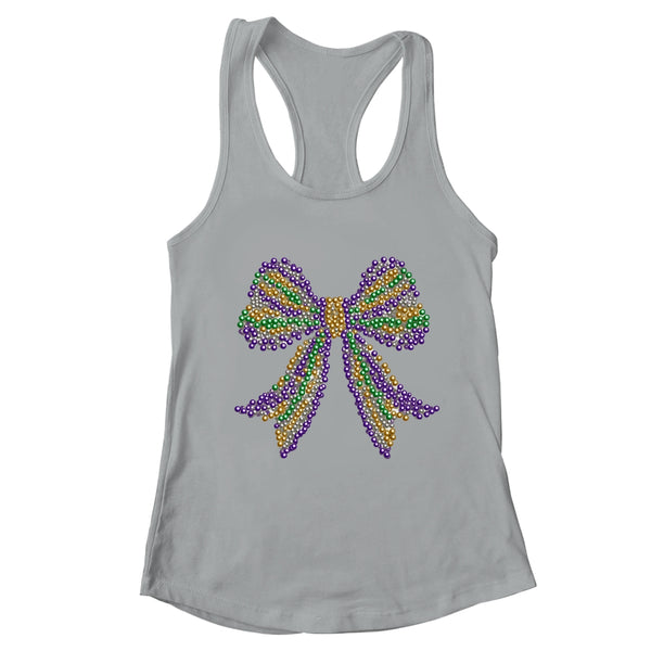 Coquette Bow Mardi Gras Festival Carnival Beads Girls Women Shirt Tank Top Women s Ideal Racerback Tank Heather Grey 600x.jpg