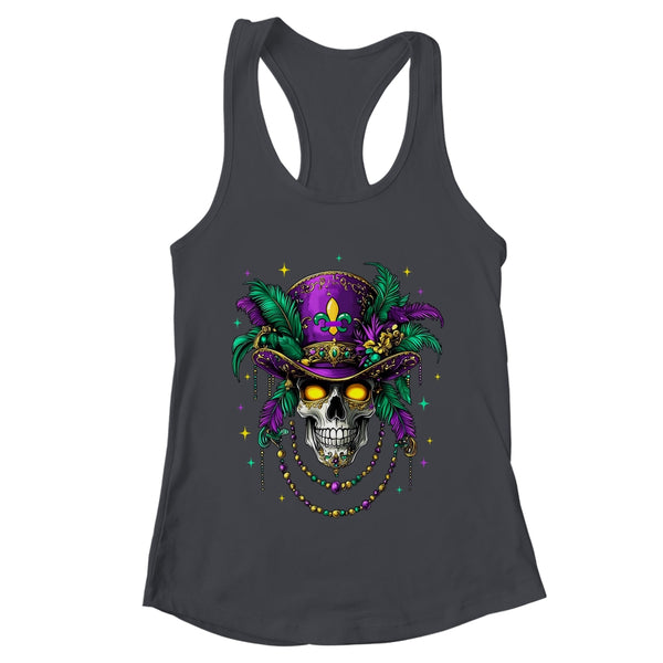 Mardi Gras Costume Sugar Skull Carnival New Orleans Trip Shirt Tank Top Women s Ideal Racerback Tank Black 600x.jpg