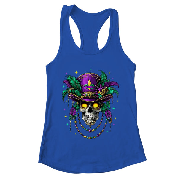Mardi Gras Costume Sugar Skull Carnival New Orleans Trip Shirt Tank Top Women s Ideal Racerback Tank Royal 600x.jpg
