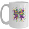 Mardi Gras Coquette Women Girls Louisiana Mardi Gras Vibes Mug 15oz Mug White front 600x.jpg