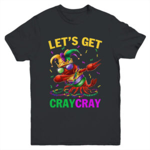 Dabbing Crawfish Costume Kids Boys Men Mardi Gras Carnival Youth Shirt Youth T Shirt Black 600x.jpg