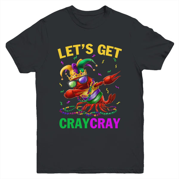 Dabbing Crawfish Costume Kids Boys Men Mardi Gras Carnival Youth Shirt Youth T Shirt Black 600x.jpg