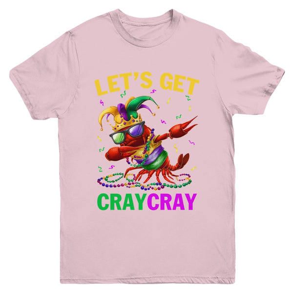 Dabbing Crawfish Costume Kids Boys Men Mardi Gras Carnival Youth Shirt Youth T Shirt Light Pink 600x.jpg
