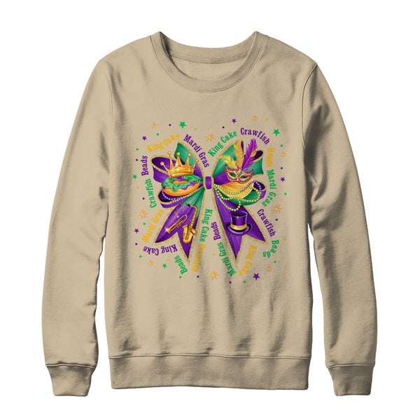 Mardi Gras Coquette Women Girls Louisiana Mardi Gras Vibes Shirt Sweatshirt Crewneck Sweatshirt Sand 600x.jpg
