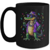 Mardigator Mardi Gras Alligator Men Women Mardi Gras Men Mug 15oz Mug Black front 600x.jpg