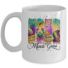 Retro Mardi Gras Coquette King Cake Louisiana Crawfish Mug 11oz Mug White front 600x.jpg