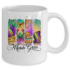 Retro Mardi Gras Coquette King Cake Louisiana Crawfish Mug 11oz Mug White back 600x.jpg