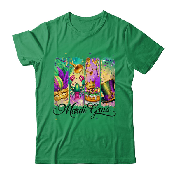 Retro Mardi Gras Coquette King Cake Louisiana Crawfish Shirt Sweatshirt Classic T Shirt Irish Green 600x.jpg