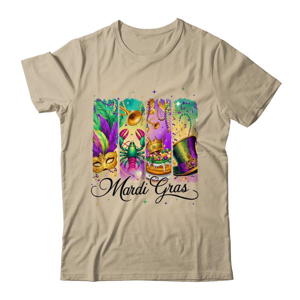 Retro Mardi Gras Coquette King Cake Louisiana Crawfish Shirt Sweatshirt Classic T Shirt Sand 600x.jpg