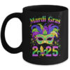 Mardi Gras 2025 Costume With Mask Outfit Carnival Party Mug 11oz Mug Black front 600x.jpg