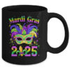 Mardi Gras 2025 Costume With Mask Outfit Carnival Party Mug 11oz Mug Black back 600x.jpg