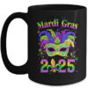 Mardi Gras 2025 Costume With Mask Outfit Carnival Party Mug 15oz Mug Black front 600x.jpg