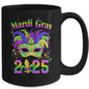 Mardi Gras 2025 Costume With Mask Outfit Carnival Party Mug 15oz Mug Black back 600x.jpg