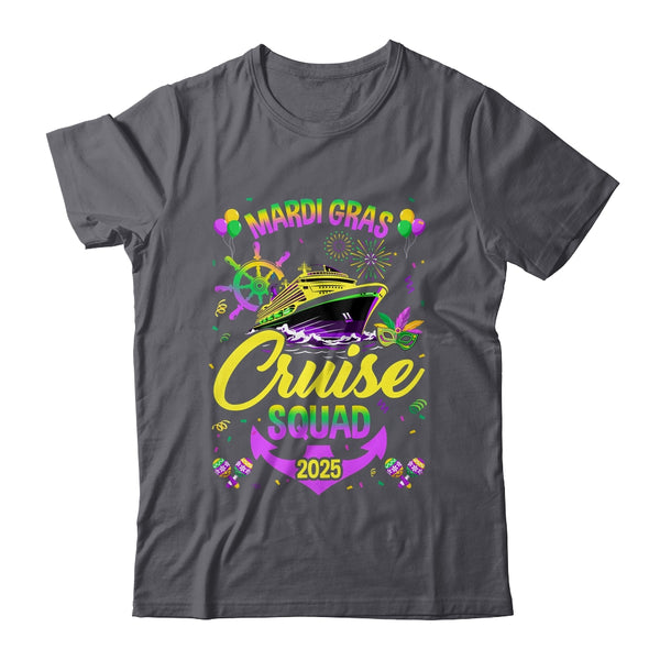 Mardi Gras Cruise Squad 2025 Family Matching Group Vacation Classic T Shirt Dark Heather 600x.jpg