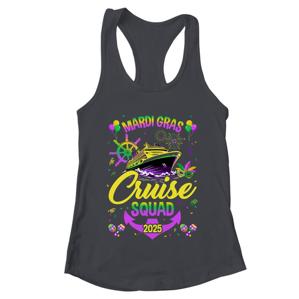 Mardi Gras Cruise Squad 2025 Family Matching Group Vacation Women s Ideal Racerback Tank Black 600x.jpg