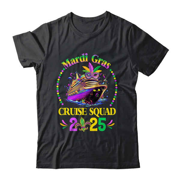 Mardi Gras Cruise 2025 Ship Family Matching Trip Costume Classic T Shirt Black 600x.jpg