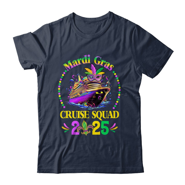 Mardi Gras Cruise 2025 Ship Family Matching Trip Costume Classic T Shirt Navy 600x.jpg
