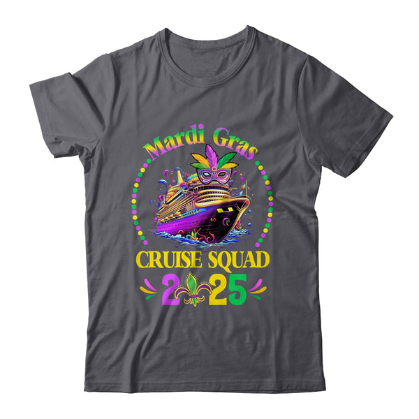 Mardi Gras Cruise 2025 Ship Family Matching Trip Costume Classic T Shirt Dark Heather 600x.jpg