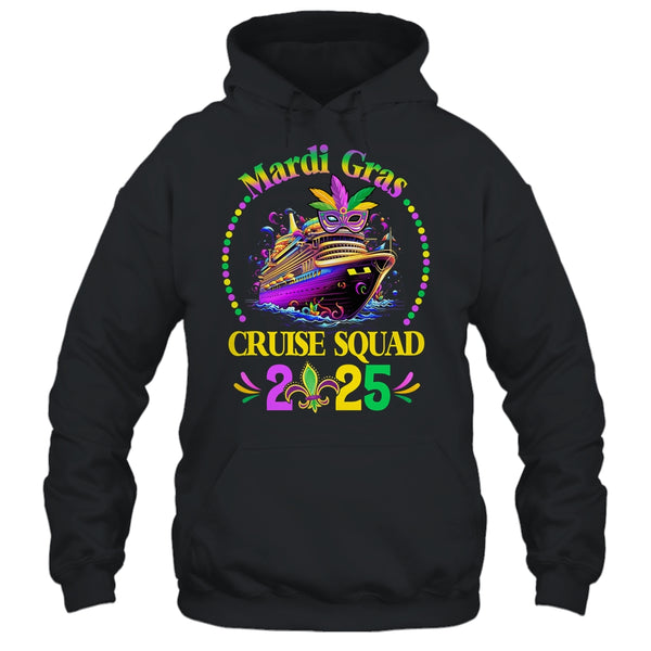 Mardi Gras Cruise 2025 Ship Family Matching Trip Costume Pullover Hoodie Black 600x.jpg