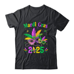 Mardi Gras 2025 Mask Costume Beads Carnival Party Outfit Classic T Shirt Black 600x.jpg