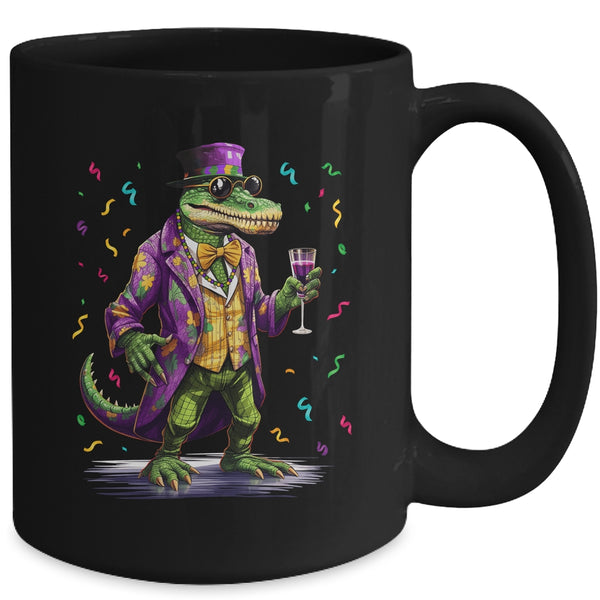 Mardigator Mardi Gras Alligator Costume Men Women Party Mug 15oz Mug Black back 600x.jpg