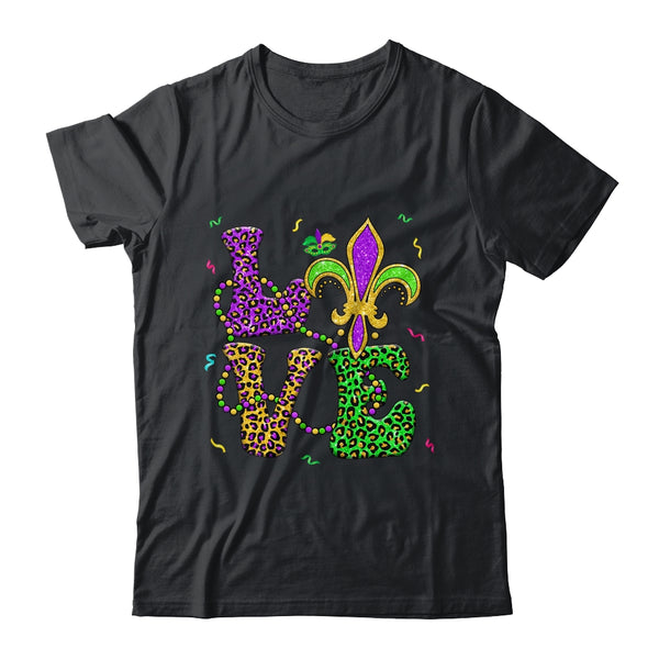 I Love Mardi Gras For Matching Family Costume Men Women Classic T Shirt Black 600x.jpg
