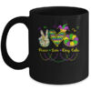 Peace Love King Cake Mardi Gras Men Women Kids Mug 11oz Mug Black front 600x.jpg