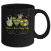 Peace Love King Cake Mardi Gras Men Women Kids Mug 11oz Mug Black back 600x.jpg