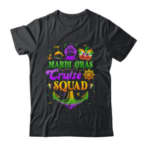 Mardi Gras Cruise Squad Matching Group Family Vacation 2024 Classic T Shirt Black 600x.jpg