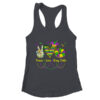 Peace Love King Cake Mardi Gras Men Women Kids Women s Ideal Racerback Tank Black 600x.jpg