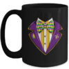 Mardi Gras Tuxedo Costume Funny Mardi Gras Carnival 2024 Mug 15oz Mug Black front 600x.jpg