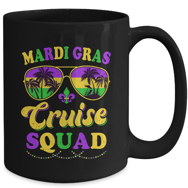 Mardi Gras Cruise Squad 2024 Matching Group Family Vacation Mug 15oz Mug Black back 600x.jpg